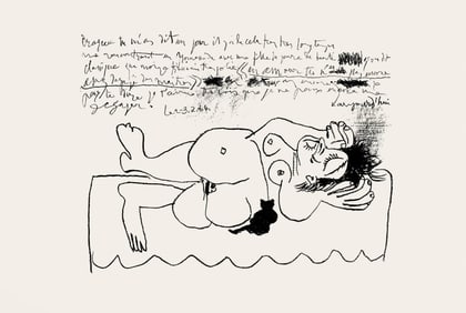 Pablo Picasso, Composition (Bloch 1847; Cramer 87), l’Hommage à Georges Braque,