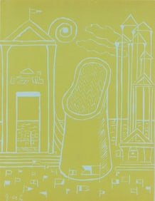 Giorgio De Chirico, Composition, XXe siècle, Limited Edition Linocut