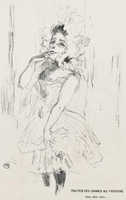 Henri de Toulouse-Lautrec, Anna Held dans Toutes ces Dames, Derrière le miroir, Limited Edition