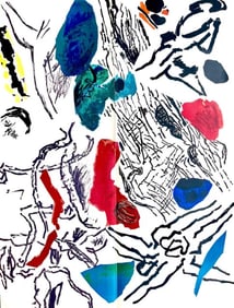 Jean Bazaine, Composition, Derrière le miroir, Limited Edition Lithograph