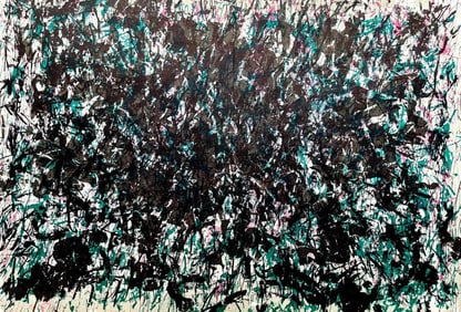 François Fiedler, Composition, Derrière le miroir, Limited Edition Lithograph