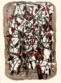 Jean-Paul Riopelle, Composition, Derrière le miroir, Limited Edition Lithograph