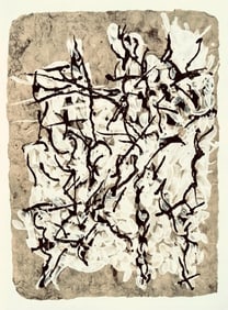 Jean-Paul Riopelle, Composition, Derrière le miroir, Limited Edition Lithograph