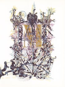 Jean-Paul Riopelle, Composition, Hommage à Aimé et Marguerite Maeght, Derrière le