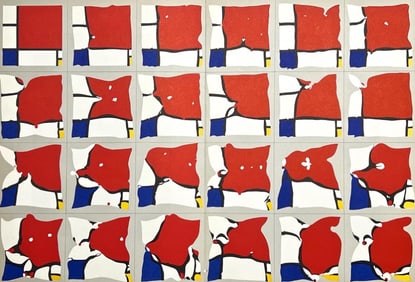 Pol Bury, Composition, Hommage à Aimé et Marguerite Maeght, Derrière le miroir,