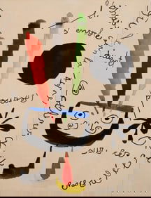 Joan Miró, Composition, XXe siècle, Limited Edition Lithograph