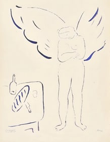 Marc Chagall, Composition, Le Dur Désir de Durer, Limited Edition Lithograph