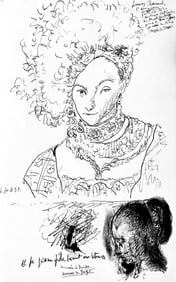 Pablo Picasso, Composition (Cramer 101), Carnet de la Californie, Limited Edition Lithograph