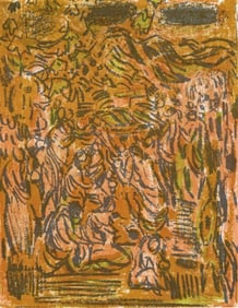 André Cottavoz, Composition, L'Odyssée, Limited Edition Lithograph