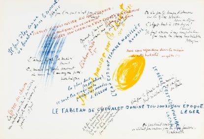 Jean Bazaine, Composition, Derrière le miroir, Limited Edition Lithograph