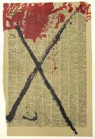 Antoni Tàpies, Composition, Derrière le miroir, Limited Edition Lithograph