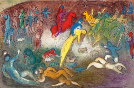 Marc Chagall, Enlèvement de Chloé, Daphnis et Chloé, Limited Edition Hé