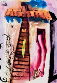 Salvador Dalí, Composition (Field 69-5, A-M), Alice's Adventures in Wonderland, Limited Edition