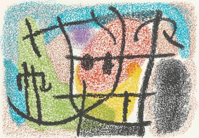 Joan Miró, Composition (Cramer 103; Mourlot 382-383), Miró Cartones 1956-1965, Limited