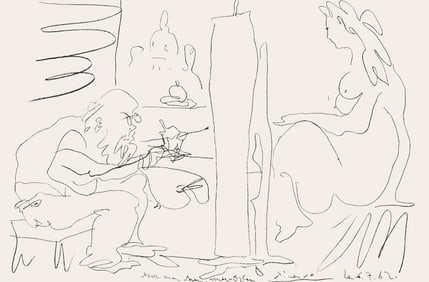 Pablo Picasso, Le Peintre et son Modèle (Mourlot 355; Bloch 1036), Regards sur Paris, Limited