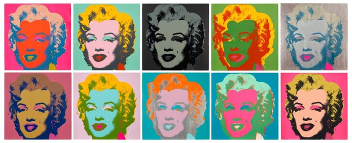 Andy Warhol, Marilyn Monroe, Suite of Ten, Official Edition, Sunday B. Morning, Silkscreens