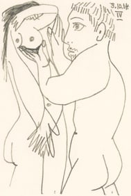 Pablo Picasso, Composition, Le Goût du Bonheur (Cramer 148; Bloch 2013), Limited Edition Mixed
