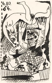 Pablo Picasso, Composition, Le Goût du Bonheur (Cramer 148; Bloch 2013), Limited Edition Mixed