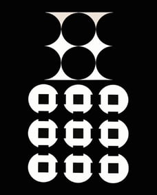 Victor Vasarely, Composition, Corpusculaires, Limited Edition Héliogravure