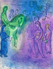 Marc Chagall, Arrivée de Dionysophane, Daphnis et Chloé, Limited Edition Héliogravure