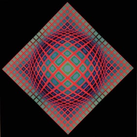 Victor Vasarely, Composition, Vega, Limited Edition Héliogravure
