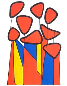 Alexander Calder, Composition, XXe siècle, Limited Edition Lithograph