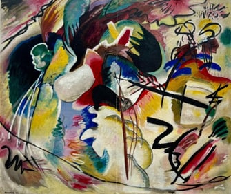 Wassily Kandinsky, Tableau avec formes blanches, Derrière le miroir, Limited Edition Lithograph