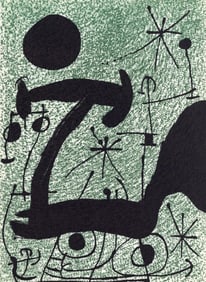 Joan Miró, Composition (Cramer 112; Mourlot 439-442), Derrière le miroir, Limited Edition