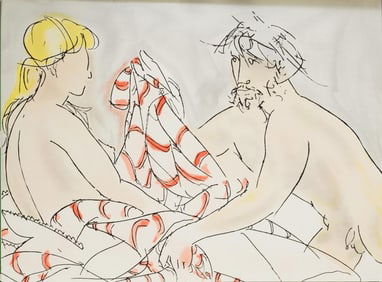 Giacomo Manzù, Composition, XXe siècle, Limited Edition Lithograph