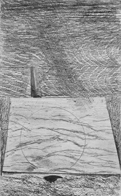 Max Ernst, Composition (Spies/Leppien 222), Histoire Naturelle, Limited Edition Lithograph: Collotype from frottage on vélin paper. Paper size: 19.625 x 12.75 inches. Excellent condition. Unsigned and unnumbered, as issued. Notes: From the album, Max Ernst, Histoire Naturelle, 1972. Pub