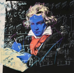 Andy Warhol, Beethoven, nº390, Official Limited Edition, Sunday B. Morning, Silkscreen