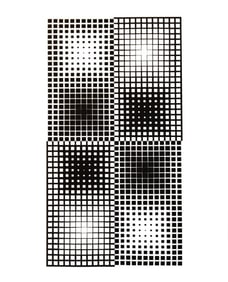 Victor Vasarely, Composition, Corpusculaires, Limited Edition Héliogravure