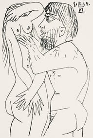 Pablo Picasso, Composition, Le Goût du Bonheur (Cramer 148; Bloch 2013), Limited Edition Mixed