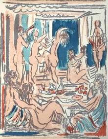 André Cottavoz, Composition, L'Odyssée, Limited Edition Lithograph