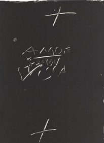Antoni Tàpies, Composition, Derrière le miroir, Limited Edition Lithograph