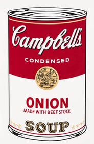 Andy Warhol, Campbell’s Soup, Onion, Official Edition, Sunday B. Morning, Silkscreen