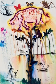 Salvador Dalí, Composition (Field 69-5, A-M), Alice's Adventures in Wonderland, Limited Edition