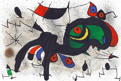Joan Miró, Composition (Cramer 145; Mourlot, 738-740), Derrière le miroir, Limited Edition