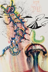 Salvador Dalí, Composition (Field 69-5, A-M), Alice's Adventures in Wonderland, Limited Edition