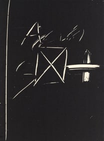 Antoni Tàpies, Composition, Derrière le miroir, Limited Edition Lithograph