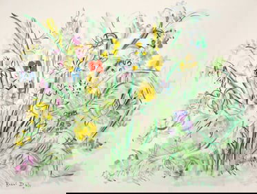 Raoul Dufy, Composition, Eaux-de-vie, Esprit de la fleur et du fruit, Limited Edition Lithograph