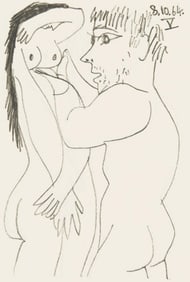 Pablo Picasso, Composition, Le Goût du Bonheur (Cramer 148; Bloch 2013), Limited Edition Mixed