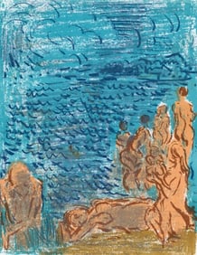 André Cottavoz, Composition, L'Odyssée, Limited Edition Lithograph