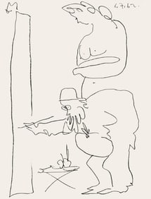 Pablo Picasso, Le Peintre et son Modèle (Mourlot 354; Bloch 1035), Regards sur Paris, Limited