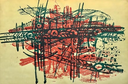 Wifredo Lam, Composition, Suites nº3, Limited Edition Lithograph