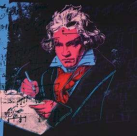 Andy Warhol, Beethoven, nº392, Official Limited Edition, Sunday B. Morning, Silkscreen