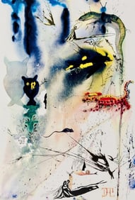 Salvador Dalí, Composition (Field 69-5, A-M), Alice's Adventures in Wonderland, Limited Edition