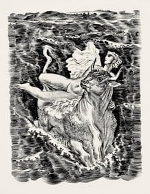 Albert Decaris, Composition, Portrait de A. Decaris, Limited Edition Engraving