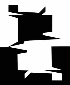 Victor Vasarely, Composition, Êtres ou Fantômes, Limited Edition Héliogravure