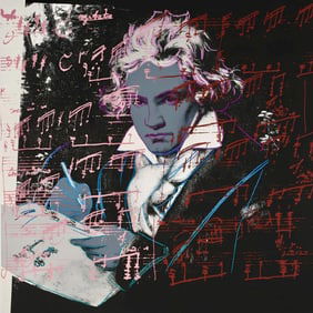 Andy Warhol, Beethoven, nº391, Official Limited Edition, Sunday B. Morning, Silkscreen